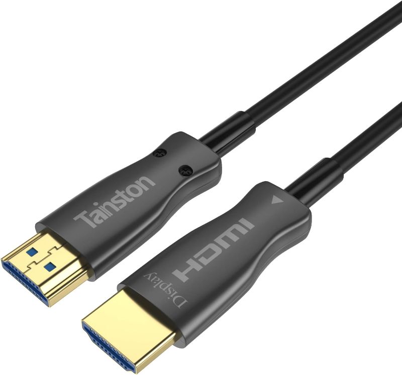 Photo 1 of Tainston Fiber HDMI Cable 30 ft(feet) Fiber Optic HDMI Cable Support High Speed 18Gbps 4K at 60Hz?HDR,Dolby Vision,HDCP2.2,ARC,3D Subsampling 4:4:4/4:2:2/4:2:0
