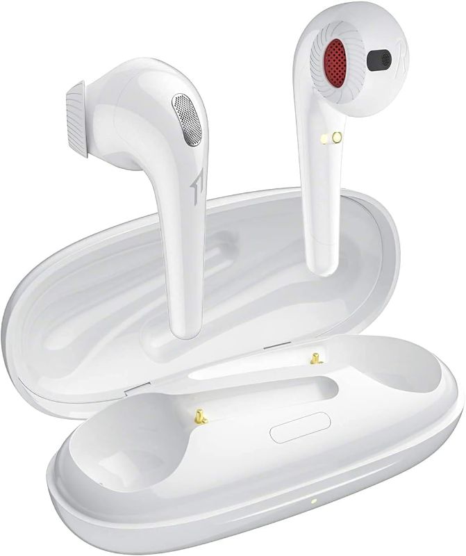 Photo 1 of 1MORE ComfoBuds Wireless Earbuds, Mini Noise Cancelling True Wireless Earbuds for Teenager, Bluetooth 5.0 Headphones with 4 Mics, IPX5 Waterproof Sports Earphone, 22H Playtime Wireless Charging Case- FACTORY SEALED BOX. 