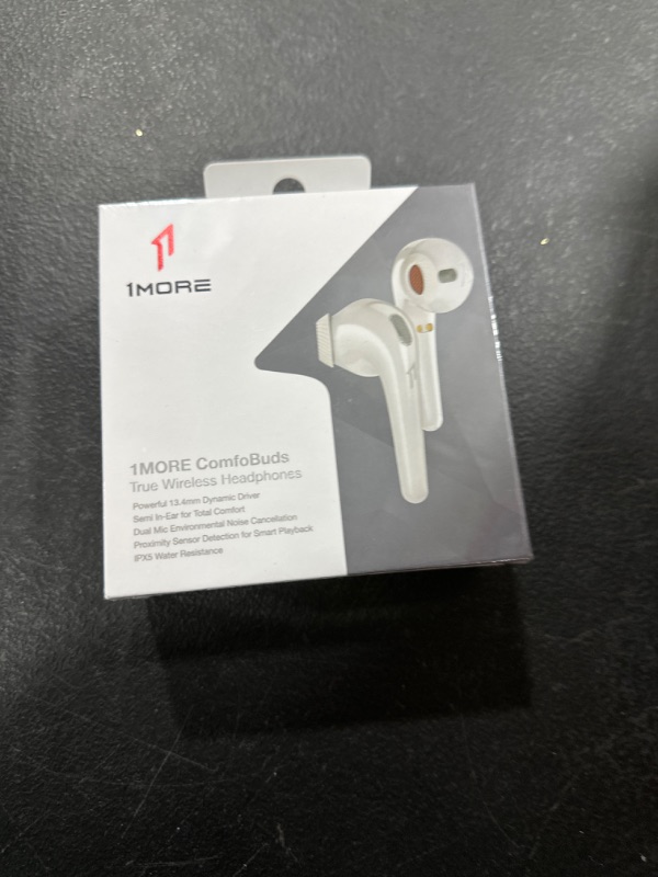 Photo 2 of 1MORE ComfoBuds Wireless Earbuds, Mini Noise Cancelling True Wireless Earbuds for Teenager, Bluetooth 5.0 Headphones with 4 Mics, IPX5 Waterproof Sports Earphone, 22H Playtime Wireless Charging Case- FACTORY SEALED BOX. 