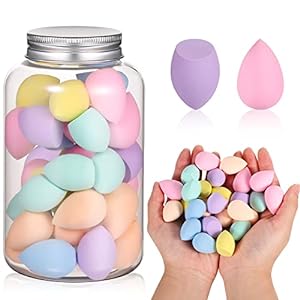 Photo 1 of 40Pcs Mini Beauty Blender Multi Colored Beauty Blender Sponge Professional Makeup Sponge Bulk Christmas Gifts for Girls Super Soft Facial Makeup Tools for Foundation, Powder, Liquid
