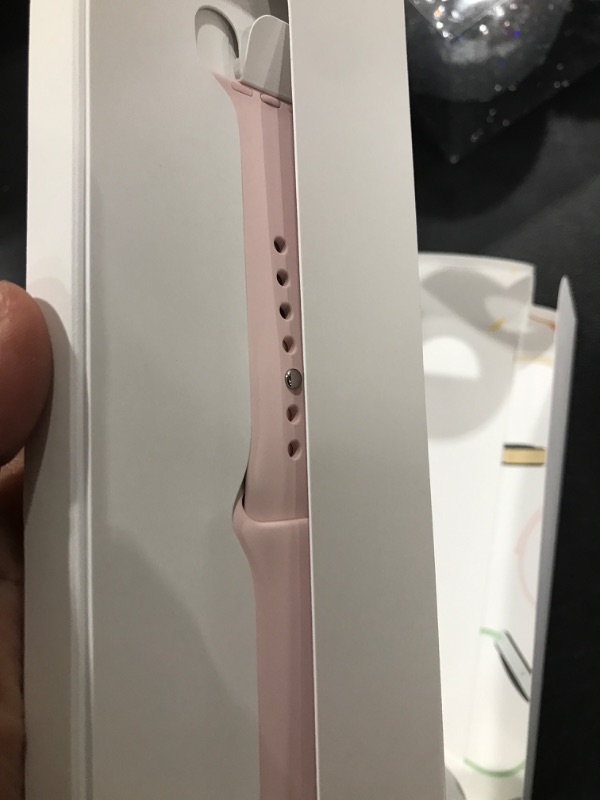 Photo 3 of Apple Watch Series 9 [GPS 41mm] Smartwatch with Pink Aluminum Case with Pink Sport Band S/M. Fitness Tracker, Blood Oxygen & ECG Apps, Always-On Retina Display Pink Aluminum Case with Light Pink Sport Band 41mm S/M - fits 130–180mm wrists Without AppleCar