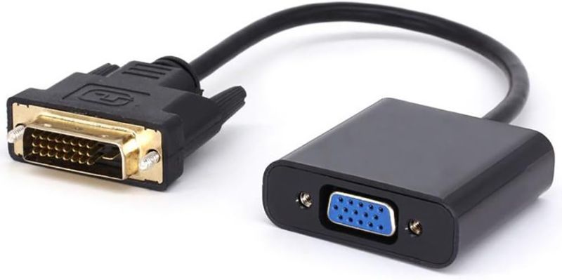 Photo 1 of Sarblue Active DVI-D 24+1 to VGA Adapter Male to VGA Female for DVI Systems to Connect to VGA Displays Converter Gold Plated Support 1080P for Gamng, DVD, PC, Laptop, Monitor,HDTV and Projector
