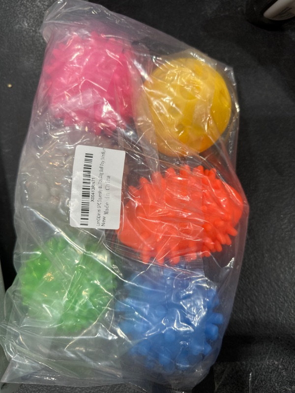 Photo 2 of 6PC Squeaky Balls for Medium Dogs, Safe Vinyl Balls Pet Toy,Dog Ball Toy (Medium)
