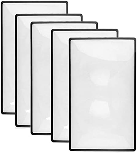 Photo 1 of 3X Premium Magnification Full Page Magnifier Fresnel Lenses Ideal for Reading Small Prints & Low Vision Seniors (5Pack)