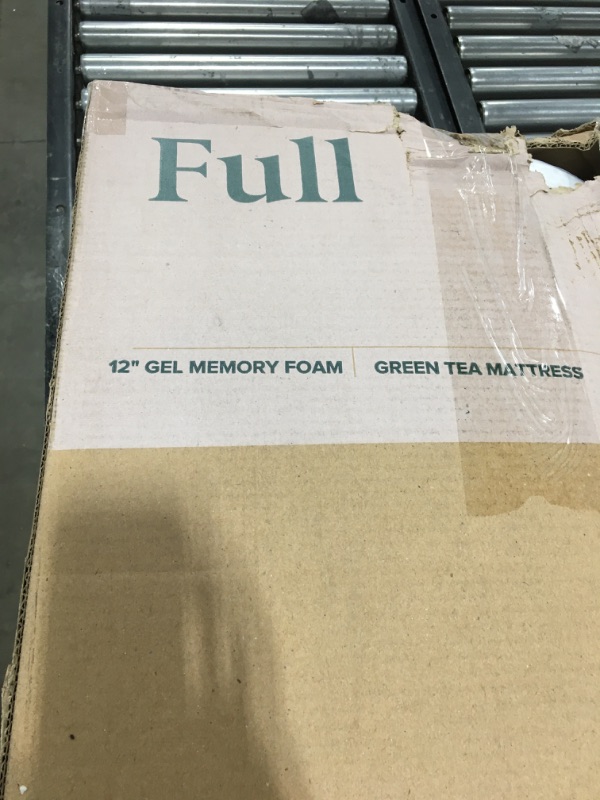 Photo 3 of ZINUS 12 Inch Green Tea Memory Foam Mattress, Fiberglass Free, Patented Custom Contour Support, Sturdy Base Foam, CertiPUR-US Certified, Bed-in-a-box, Full, White
