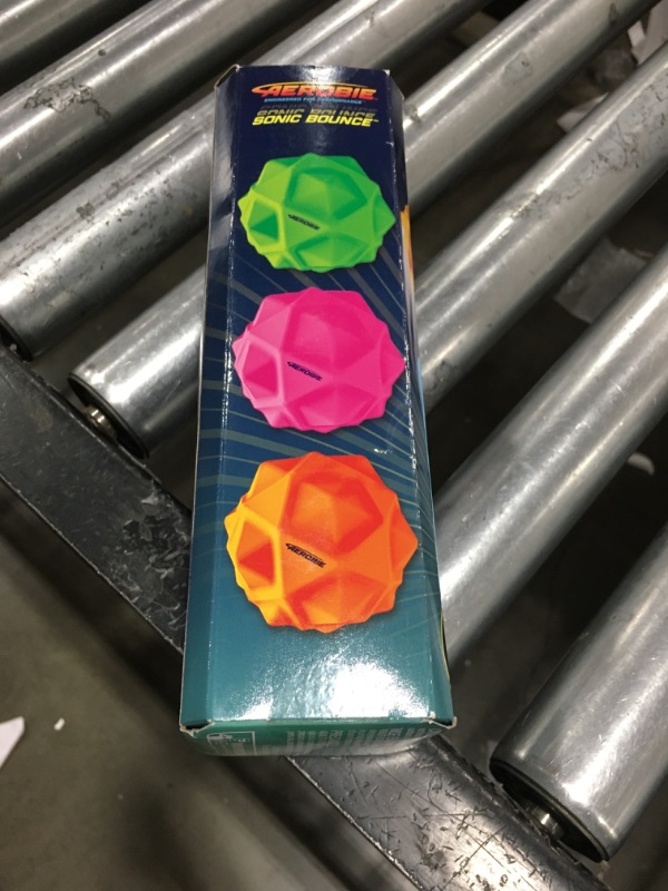 Photo 2 of Aerobie Sonic Bounce Ball, Spiky Bouncy Balls for Kids & Kids Toys, Outdoor Games & Birthday Party Favors for Kids & Teens Aged 8 & Up, 3-Pack
