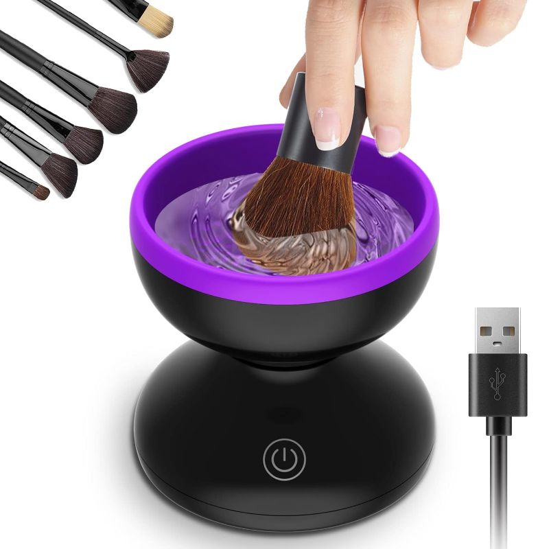 Photo 1 of Norate Makeup Brush Cleaner, Makeup Brush Cleaner Machine, Makeup Cleaner for Makeup Brushes
