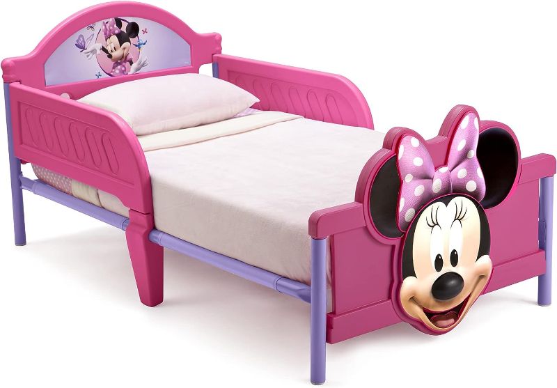 Photo 1 of 3D-Footboard Toddler Bed, Disney Minnie Mouse
