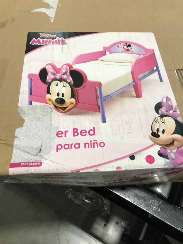 Photo 2 of 3D-Footboard Toddler Bed, Disney Minnie Mouse
