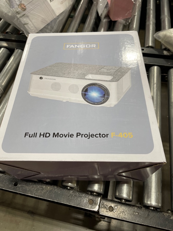 Photo 2 of FANGOR HD Bluetooth Projector - Portable 10000L Projector for Outdoor Movie, Mini Video 1080P Supported Projector with Carry Bag & Tripod, Compatible Computer/ Laptop/ SD Cards/PS4