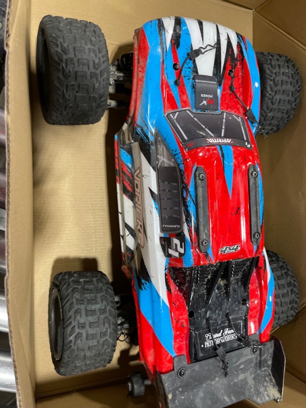 Photo 3 of ARRMA RC Truck 1/10 VORTEKS 4X4 3S BLX Stadium Truck RTR (Batteries and Charger Not Included), Red, ARA4305V3T1