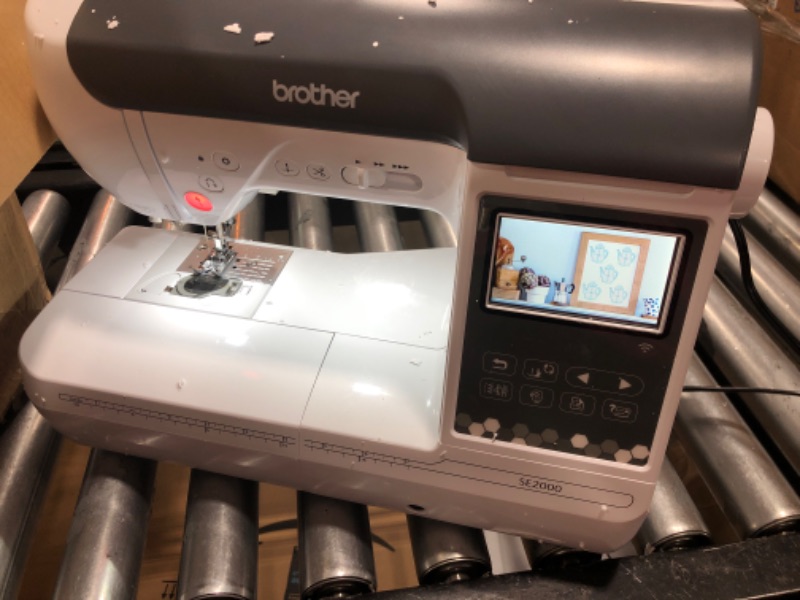 Photo 2 of Brother SE2000 Computerized Sewing and Embroidery Machine, Wireless LAN Connected, 193 Built-in Embroidery Designs, 241 Built-in Stitches, 5" x 7" Hoop Area, 3.7" LCD Touchscreen Display SE2000 Machine Only
