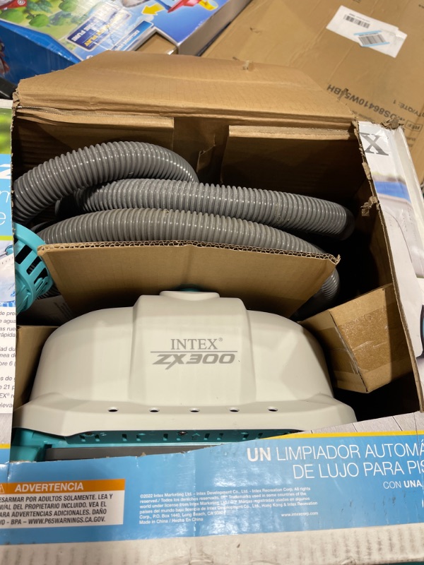 Photo 1 of Intex 28005E ZX300 Deluxe Automatic Pool Cleaner, Gray Automatic Vacuum