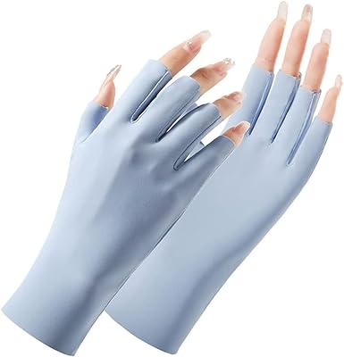 Photo 1 of CURELIX UV Gloves for Nails, Professional Anti UV Protection Gloves for Manicures Nail Lamp, Hands Care Gloves for Women