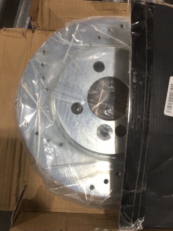 Photo 2 of R1 Concepts Front Brake Rotor Kit |Brake Rotors| Brake Disc |Drilled and Slotted| Fits 1979-1983 Nissan 280ZX