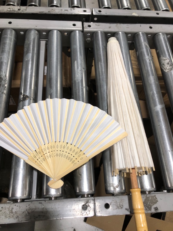 Photo 1 of 12 PACK OF PARASOL UMBRELLA/HAND FANS 