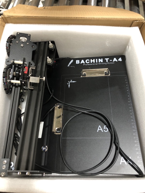 Photo 2 of BACHIN CNC Router Drawing Robot Kit Writer XYZ Plotter iDraw Hand Writing Robot Kit Open Source for Maker/Geek, Working Area A4
