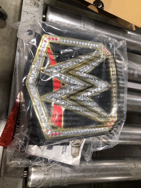 Photo 2 of Mattel WWE Championship Role Play Title Belt with Adjustable Strap for Kids (Amazon Exclusive) Frustration-Free Packaging