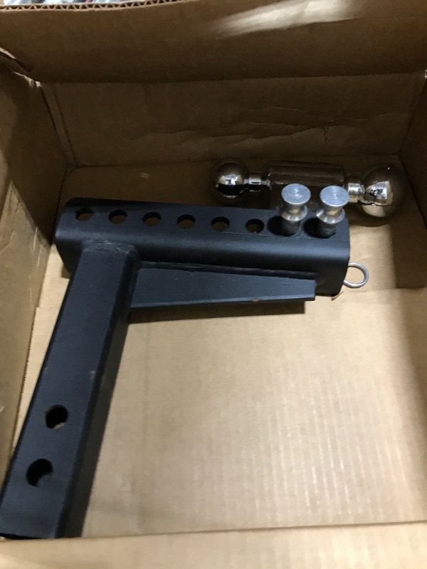 Photo 2 of OPENROAD Adjustable Trailer Hitch?Fits 2" Receiver?Dual Ball (2" x 2-5/16")?7 1/2" Drop/6 1/2" Rise Drop Hitch?10000 LBS GTW-Tow Hitch for Heavy Duty Truck Dual-Ball Hitch-2