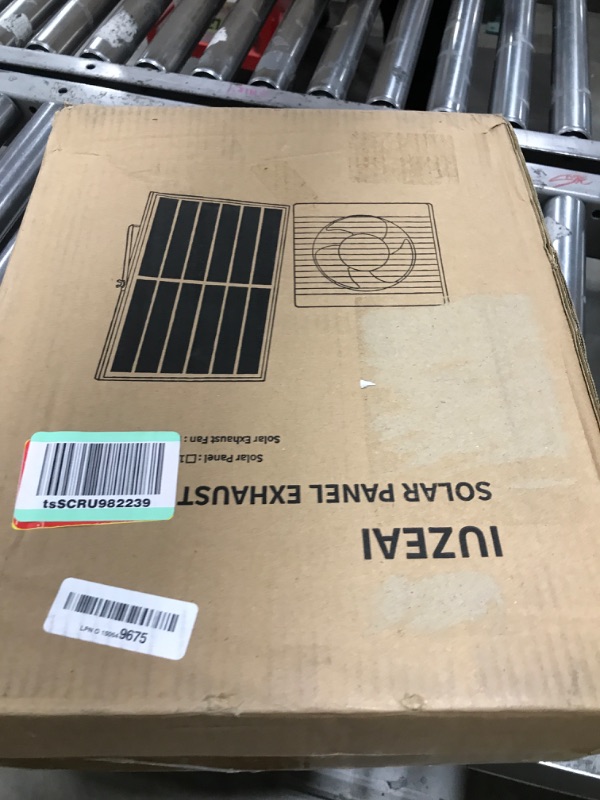 Photo 1 of Solar Powered Fan,IUZEAI 20W Solar Panel with Bracket8 Solar Fan with Longer 16.4ft Wire Waterproof Strong Airflow with Assembly Accessories Solar Fans for Outside,Warehouse, Shed, Kitchen, Attic 20W Solar Panel+8inch Fan