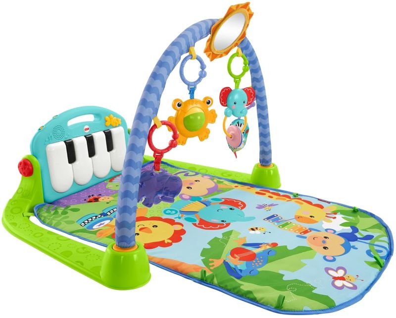 Photo 1 of Fisher-Price Kick 'n Play Piano Gym, Blue/Green

