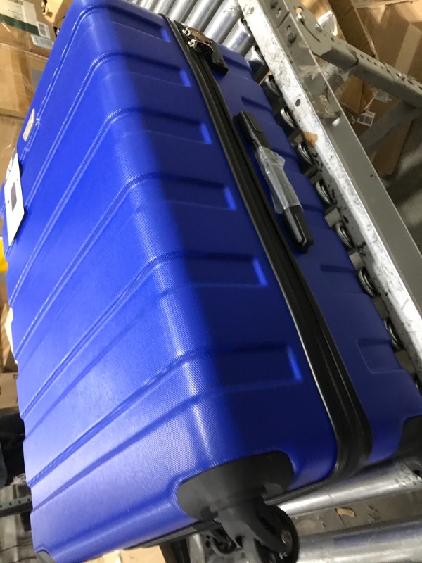 Photo 2 of Coolife Luggage 3 Piece Set Suitcase Spinner Hardshell Lightweight TSA Lock 4 Piece Set blue