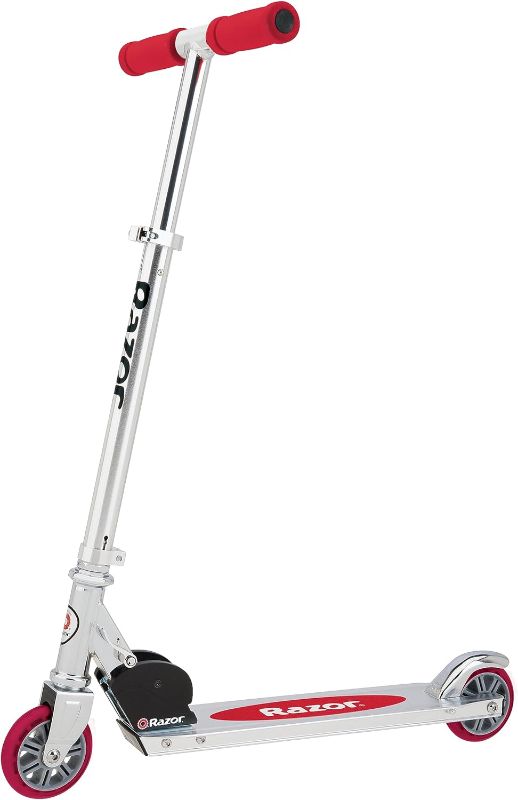 Photo 1 of Razor A Kick Scooter for Kids - Lightweight, Foldable, Aluminum Frame, and Adjustable Handlebars