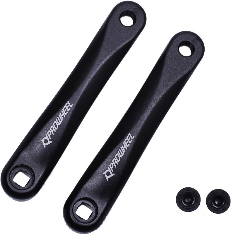 Photo 1 of PROWHEEL Ebike Crank Arm Available in Square Hole,140MM/152MM/160MM/165MM/170MM/175MM Black Bike Crank Arm for Electric Bike,Mid Mounted Motor,Torque(1 Pair) 