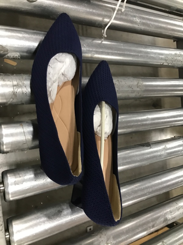 Photo 1 of youngshow Women's Pumps Shoes Comfortable Knitted Heels for Women Chunky Heel Closed Toe Slip On Weeding Party Office Dress Shoes