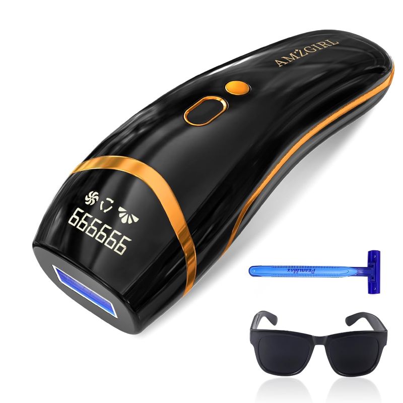 Photo 1 of Laser Hair Removal for Women and Men Permanent IPL Hair Removal at-Home 999,999 Flashes Painless Hair Remover on Armpits Back Legs Arms Face Bikini Line
