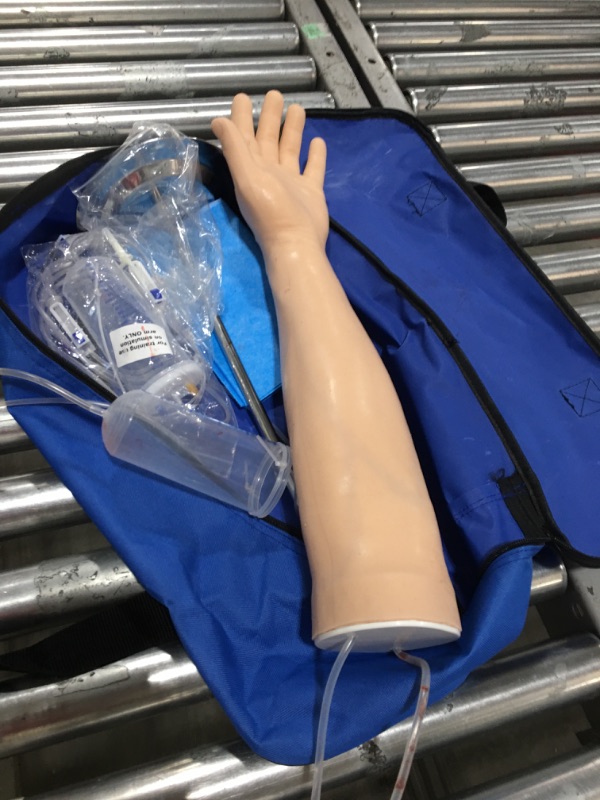 Photo 2 of SimCoach Intravenous Practice Arm, Phlebotomy Practice Kit, IV Venipuncture Training Arm for Injection and Infusion, Medical EducationTraining Model Phlebotomy arm+infusion practice kit