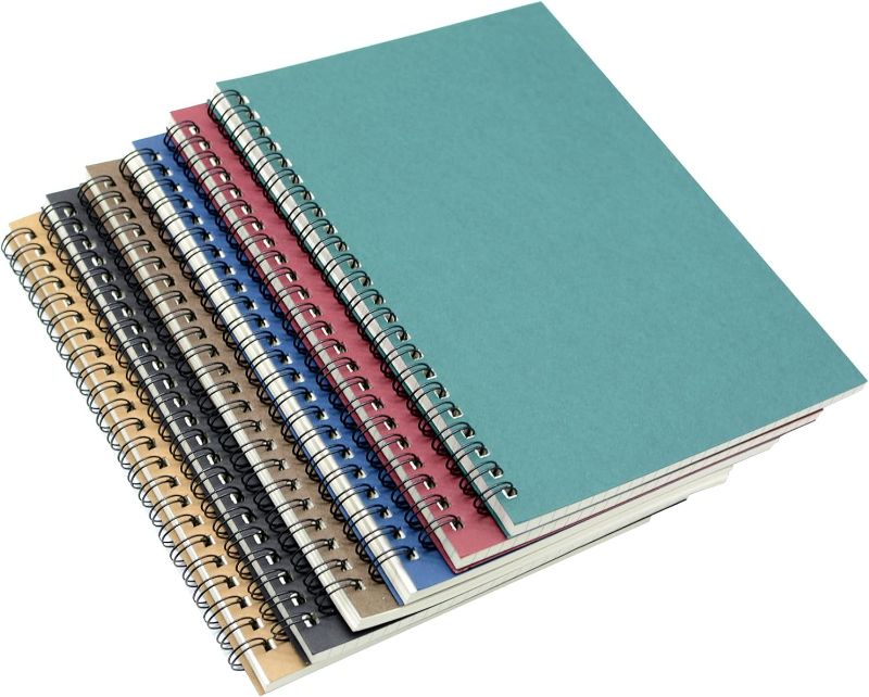 Photo 1 of Thenshop 16 Pcs Aesthetic Spiral Notebook 6 x 8 Inch College Ruled Notebook with 120 Lined Pages A5 Hardcover Modern Notebooks for School Office Business Supplies, 8 Colors