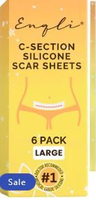 Photo 1 of C Section Scar Silicone Strips - 6 Pack, Extra Long Reusable & Medical Grade Silicone Sheets for C Section Recovery