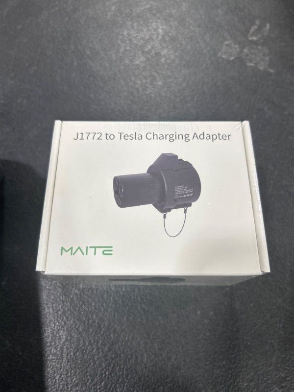 Photo 2 of NZY J1772 to Tesla Adapter, J1772 Charging Adapter Fit for Tesla Model 3 Y S X EV, SAE J1772 EV Charger Adapter for Tesla Cars ONLY [Safety Certified] 80A/250V AC, Optimal Fit(J1772 to Tesla, Black)