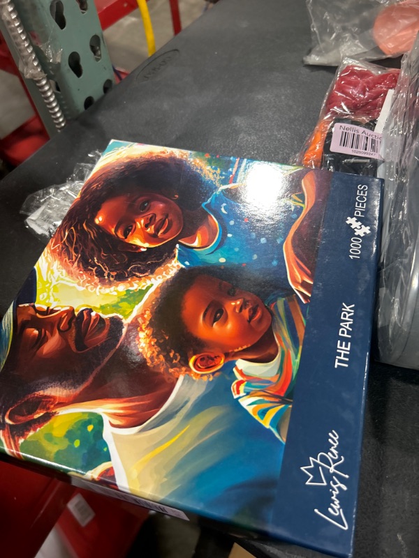 Photo 2 of African Art Jigsaw Puzzles: 1000 Piece LewisRenee Masterpieces, Engage Your Mind & Enjoy Relaxing Moments with Beautiful African American Puzzles for Adults/Black Art Puzzles (The Park)