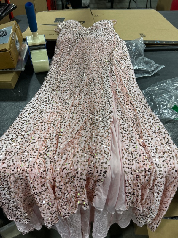 Photo 1 of LONG PINK PROM DRESS SIZE 10 
