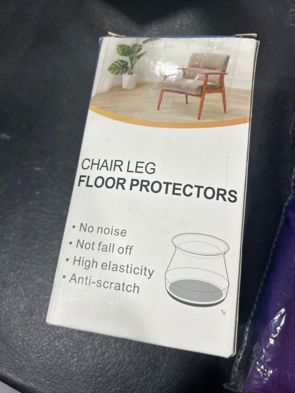 Photo 2 of 32 Pcs Chair Leg Protectors for Hardwood Floors, Silicone Felt Furniture Leg Cover Pad for Protecting Floors from Scratches and Noise, Smooth Moving for Chair Feet(Large fit : 1.3'' - 2'')
