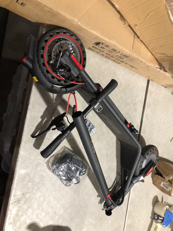 Photo 6 of ***NONREFUNDABLE - NOT FUNCTIONAL - FOR PARTS ONLY - SEE COMMENTS***
Electric Scooter 10" Solid Tires -19 Mph Speed Foldable Electric Scooters for Adults with Smart App,Aluminum Frame and Dual Brakes 8.5" (450W)