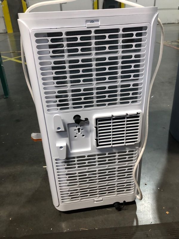 Photo 1 of **READ NOTES, MINOR DAMAGE**
GE Portable 3-in-1 Air Conditioner with Dehumidifier and Fan, 9,000 BTU, Cooling for 250 sq ft rooms, Includes Remote, Vent Hose and Easy Window Install Kit