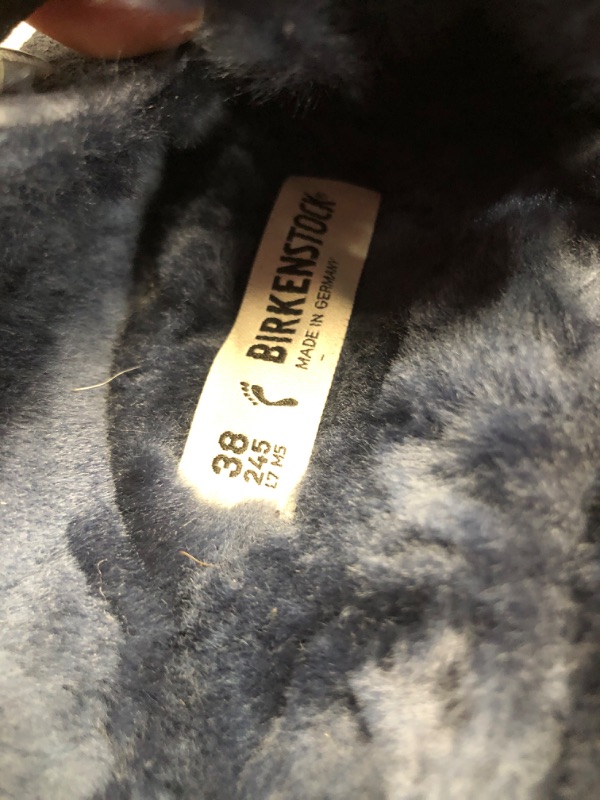 Photo 1 of (READ FULL POST) Birkenstock  Boston Shearling Clogs, Night, Blue, 7.5 US