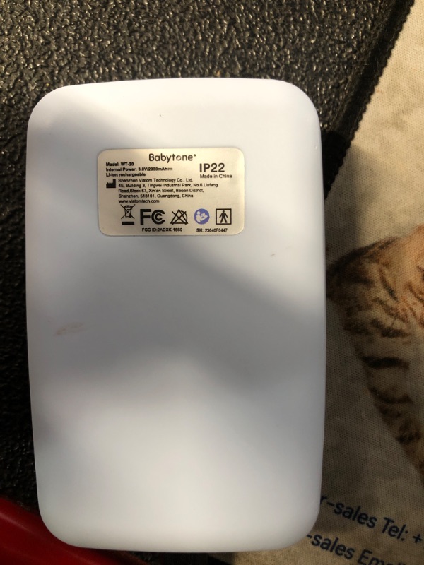 Photo 1 of *USED SEE NOTES*Babytone Baby Sleep Monitor with Base Station, Wearable Smart Sock Foot Monitor with App Report, Tracks Heart Rate, Movement and Average Oxygen Level, Fits Newborn 0 to 36 Months Old ?BBSM S2?