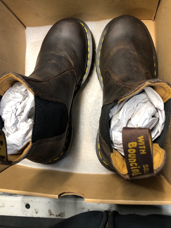 Photo 1 of **MINOR DAMAGE**
Dr. Martens Unisex 2976 Bex Chelsea Boot, Dark Brown Crazy Horse, 7 US Women 5.5Men