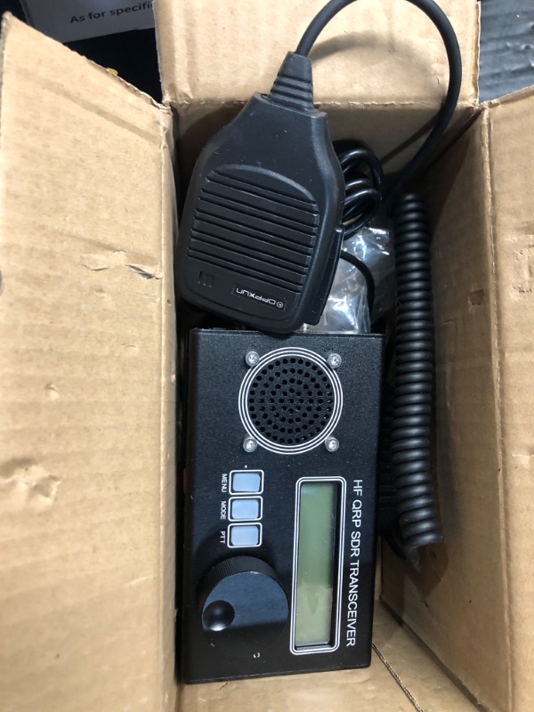 Photo 1 of SDR Shortwave Radio Transceiver USDR USDX Mini 8 Band 20W Lightweight Portable Aluminum Alloy Material for Communication, DIY and Automobile (US Plug)