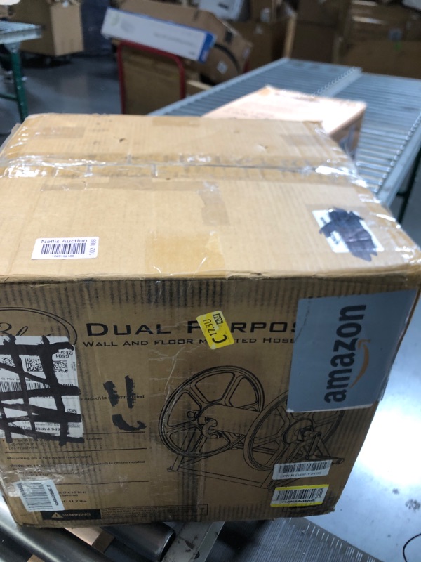 Photo 1 of ***DAMAGED - DENTED - SEE PICTURES***
Liberty Garden 709 Steel Wall/Floor Mounted Hose Reel, Holds 200-Feet of 5/8-Inch Hose - Tan, 17.6 x 22 x 15