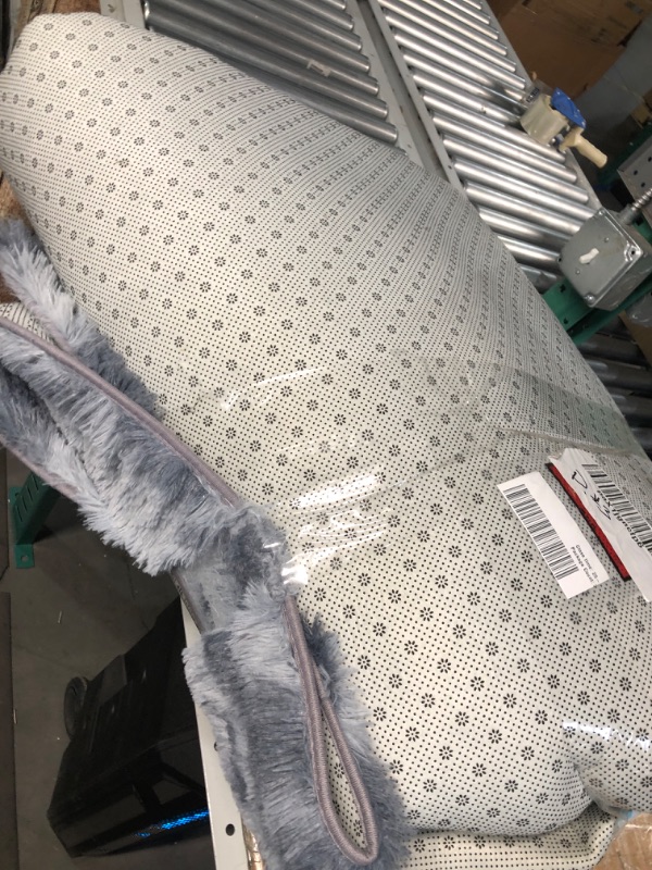 Photo 1 of GAOMON 9x12 Fluffy Area Rugs or Bedroom Furry Rug for Living Room, Fuzzy Shag Fur Rug for Nursery Room Tie-Dyed Non-Skid Plush Throw Rug Shaggy Accent Rug for Indoor Home Floor Carpet, Dark Grey 9 x 12 Feet Dark Grey