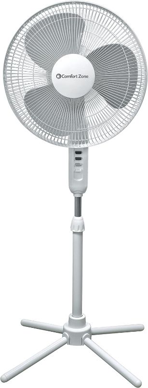 Photo 1 of *FOR PARTS ONLY* NON FUNCTIONAL
16” Electric Oscillating Pedestal Fan, 3-speed Options, 90-Degree Oscillating Head, Adjustable Height and Tilt, Powerful Air Flow, Ideal for Home, Bedroom & Office, CZST161BTE
