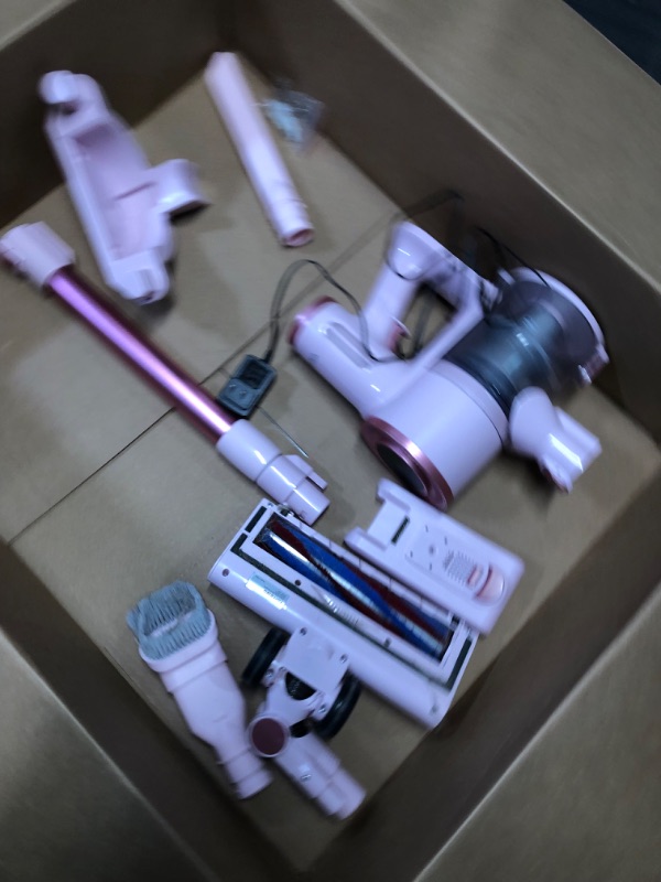 Photo 1 of **NON-REFUNDABLE** // **SALE FINAL**  
*****NON FUNCTIONAL* FOR PARTS ONLY
Homeika Cordless Stick Vacuum Cleaner, 20Kpa Powerful Suction Vacuum Cleaner with LED Display, 30 Min Runtime Detachable Battery, 1.5L Dust Cup, for Carpet and Hard Floor Pet Hair 