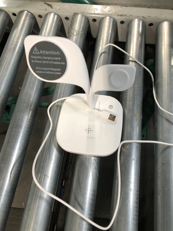 Photo 1 of *READ NOTES*
EXW for Magsafe Charger Stand,Charging Station for Multiple Devices,Wireless Charger for iPhone 15/14/13/12 Series,Apple Watch Series 1-9/Ultra,AirPods Pro with LED and Adapter (White)
