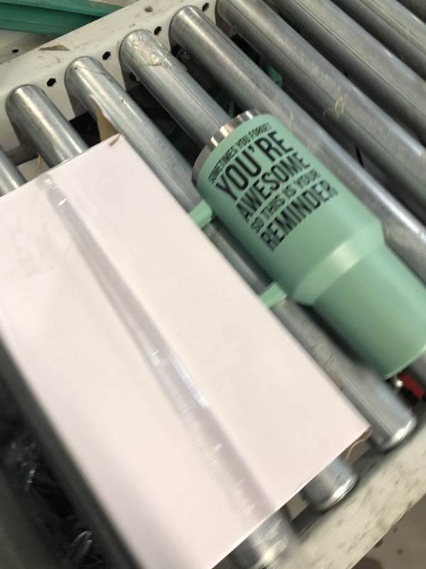 Photo 1 of *READ NOTES*
40oz Tumbler with Handle - Sometimes You Forget You're Awesome Eucalyptus