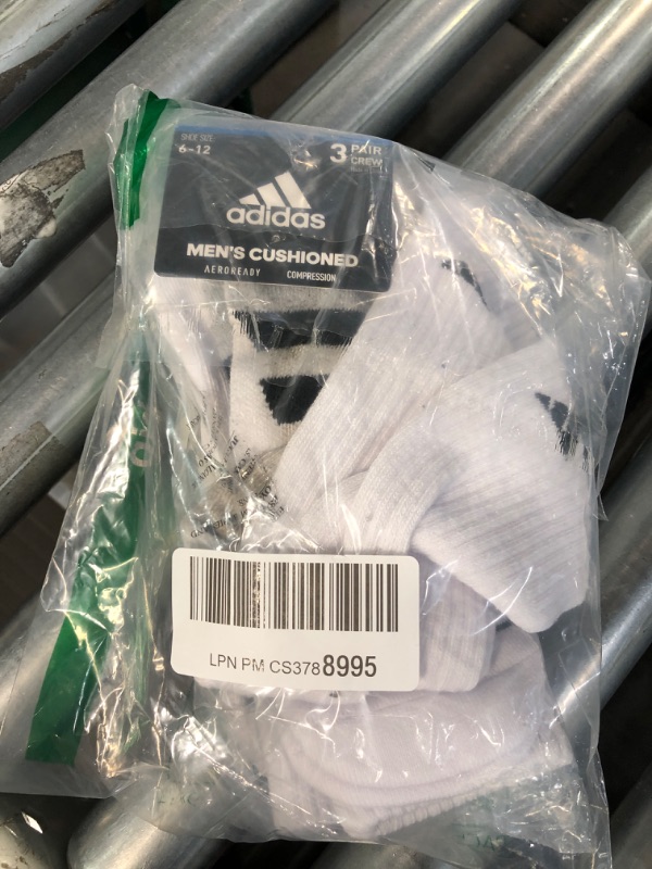 Photo 2 of adidas Mens 3 Pair Crew Socks